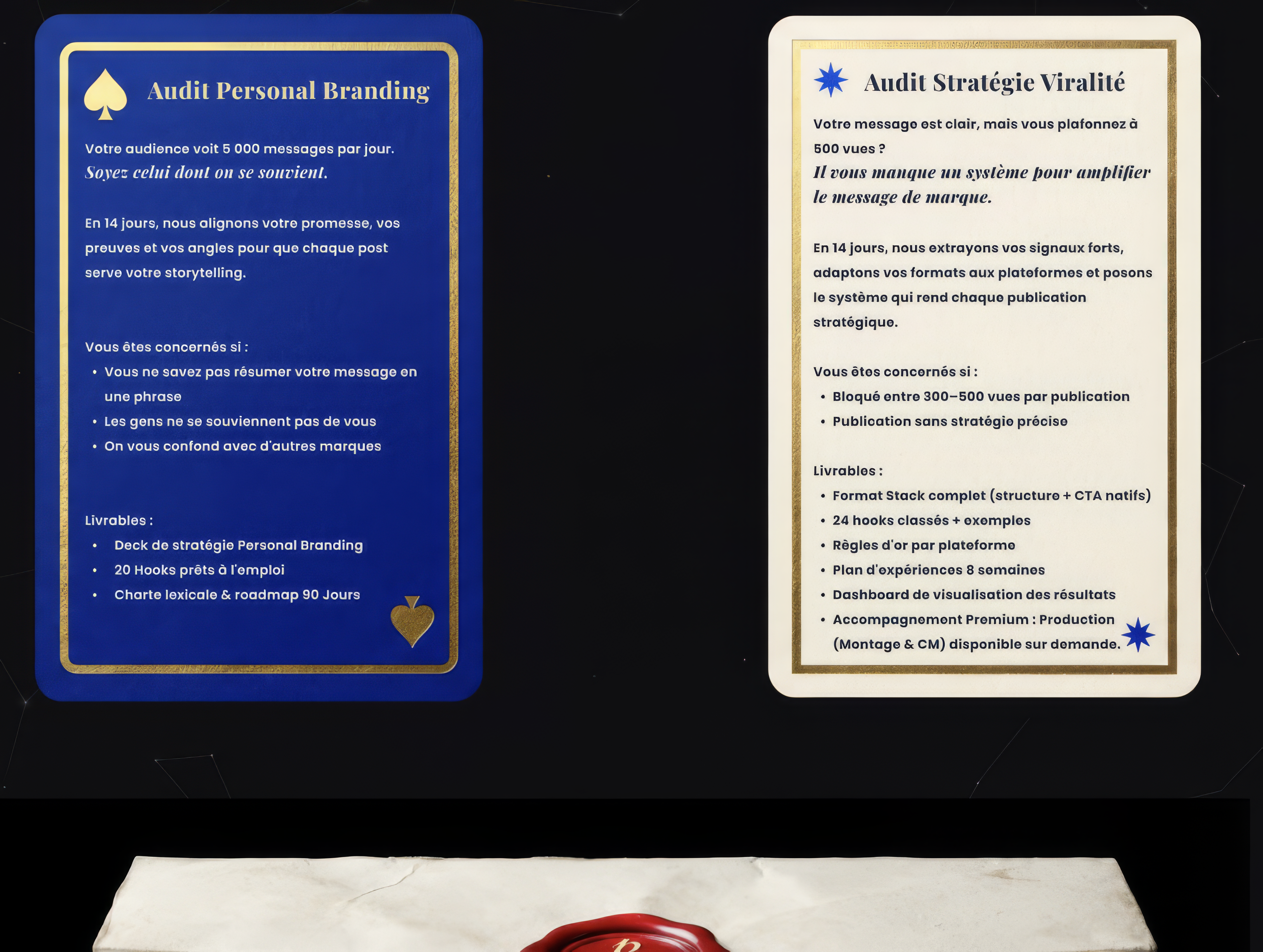 Offres Point Bonus — audit personal branding et stratégie de contenu viral